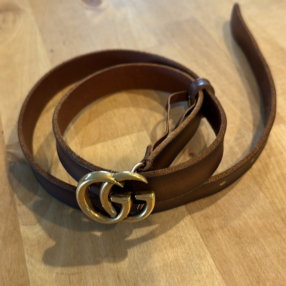 Gucci Leather Belt - Authentic
